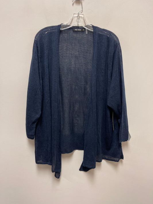 Cardigan By Nic + Zoe In Navy, Size: 3x