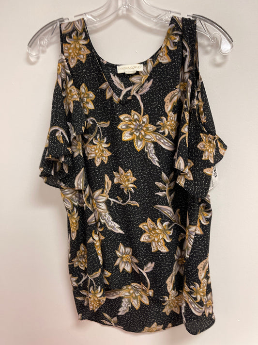 Top Short Sleeve By Cynthia Rowley In Floral Print, Size: M