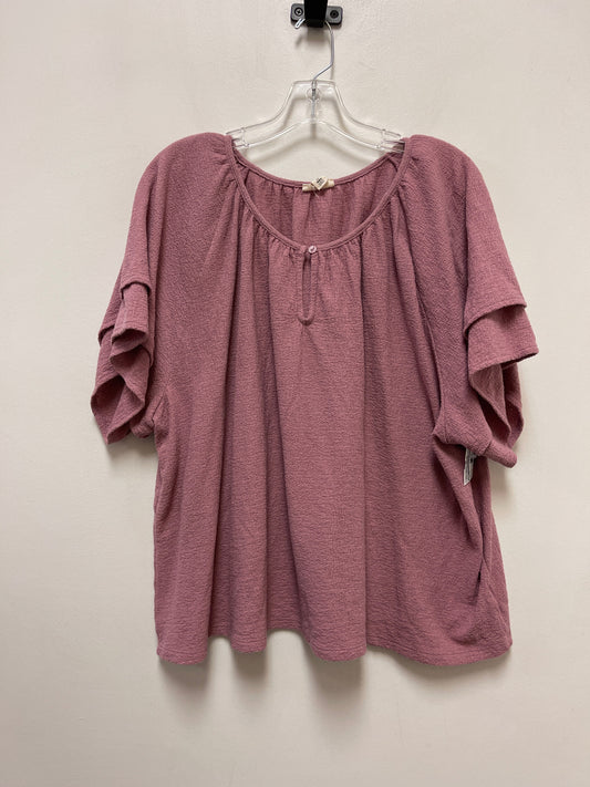 Top Short Sleeve By Ana In Purple, Size: 2x