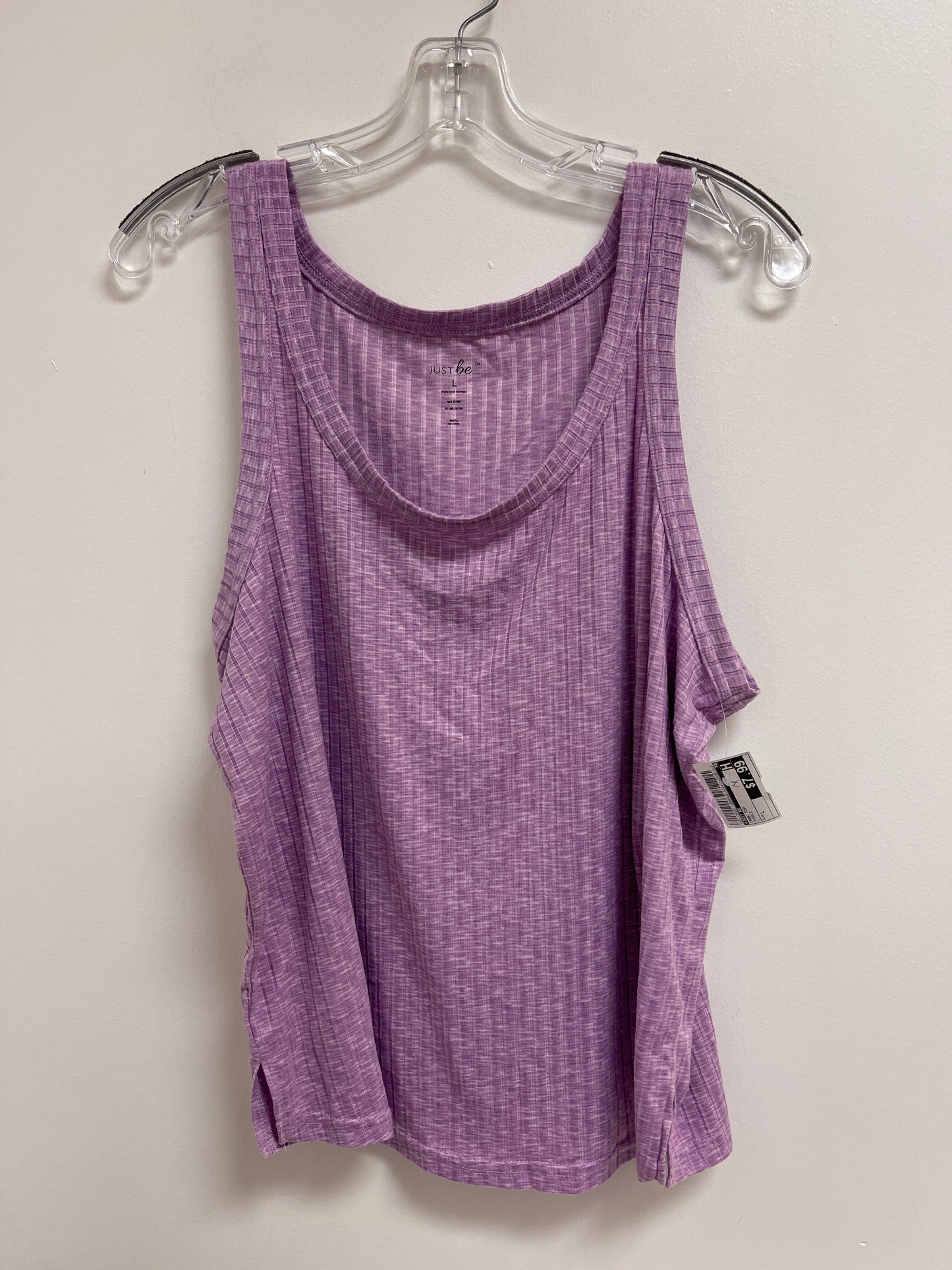 Tank Top By Just Be In Purple, Size: L