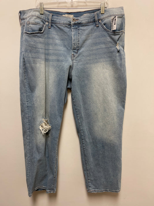 Jeans Skinny By Jessica Simpson In Blue Denim, Size: 18