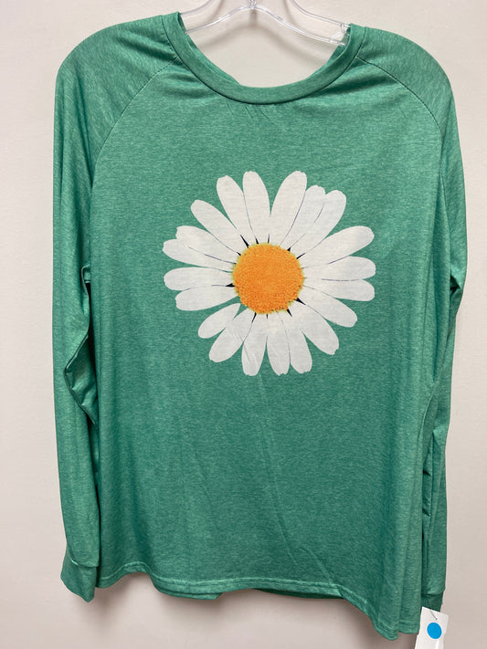 Top Long Sleeve By Clothes Mentor In Green, Size: 2x