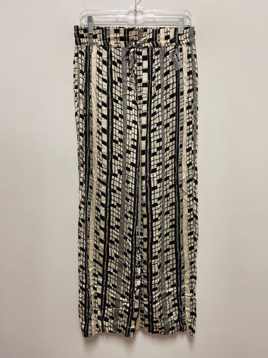 Pants Wide Leg By Urban Outfitters In Black & Cream, Size: 8