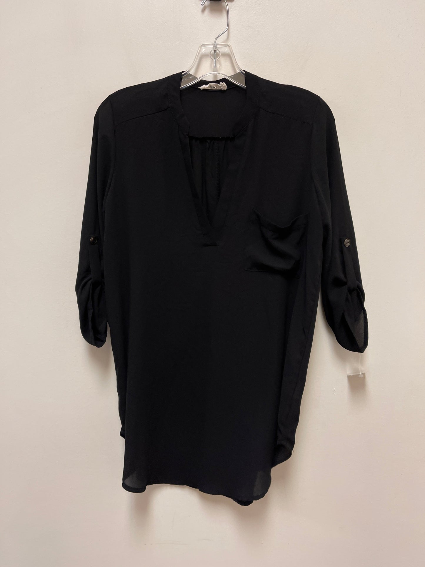 Top Long Sleeve By Lush In Black, Size: S