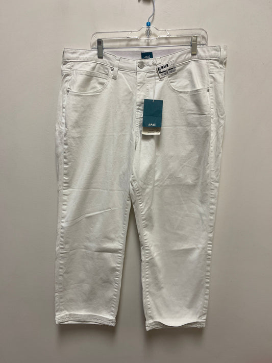 Jeans Skinny By Jag In White Denim, Size: 18