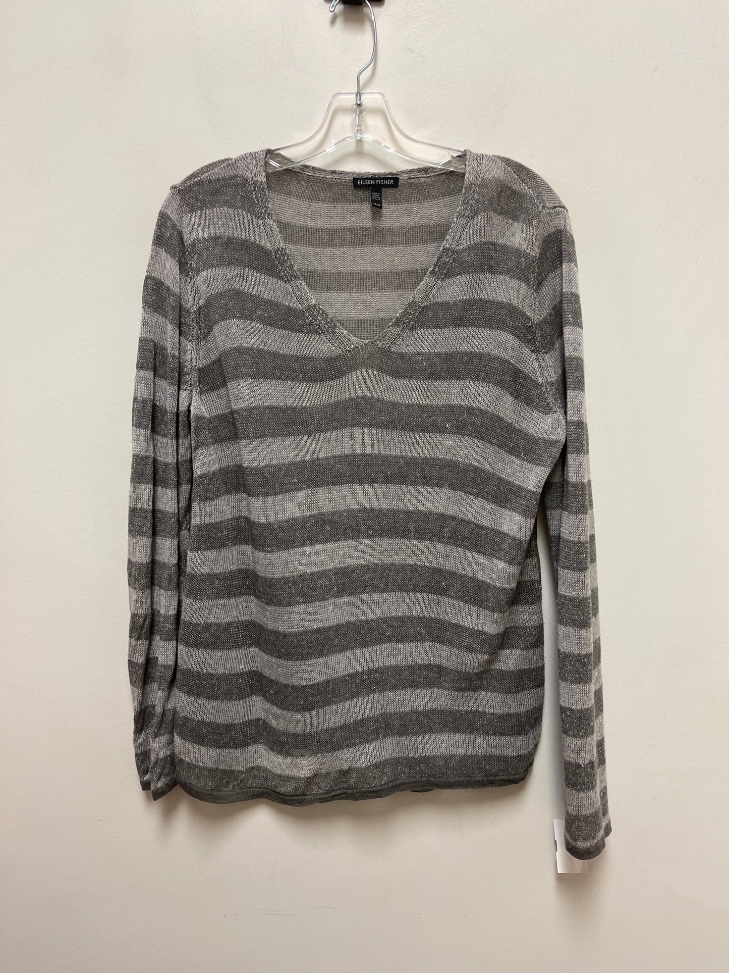 Sweater By Eileen Fisher In Grey, Size: M