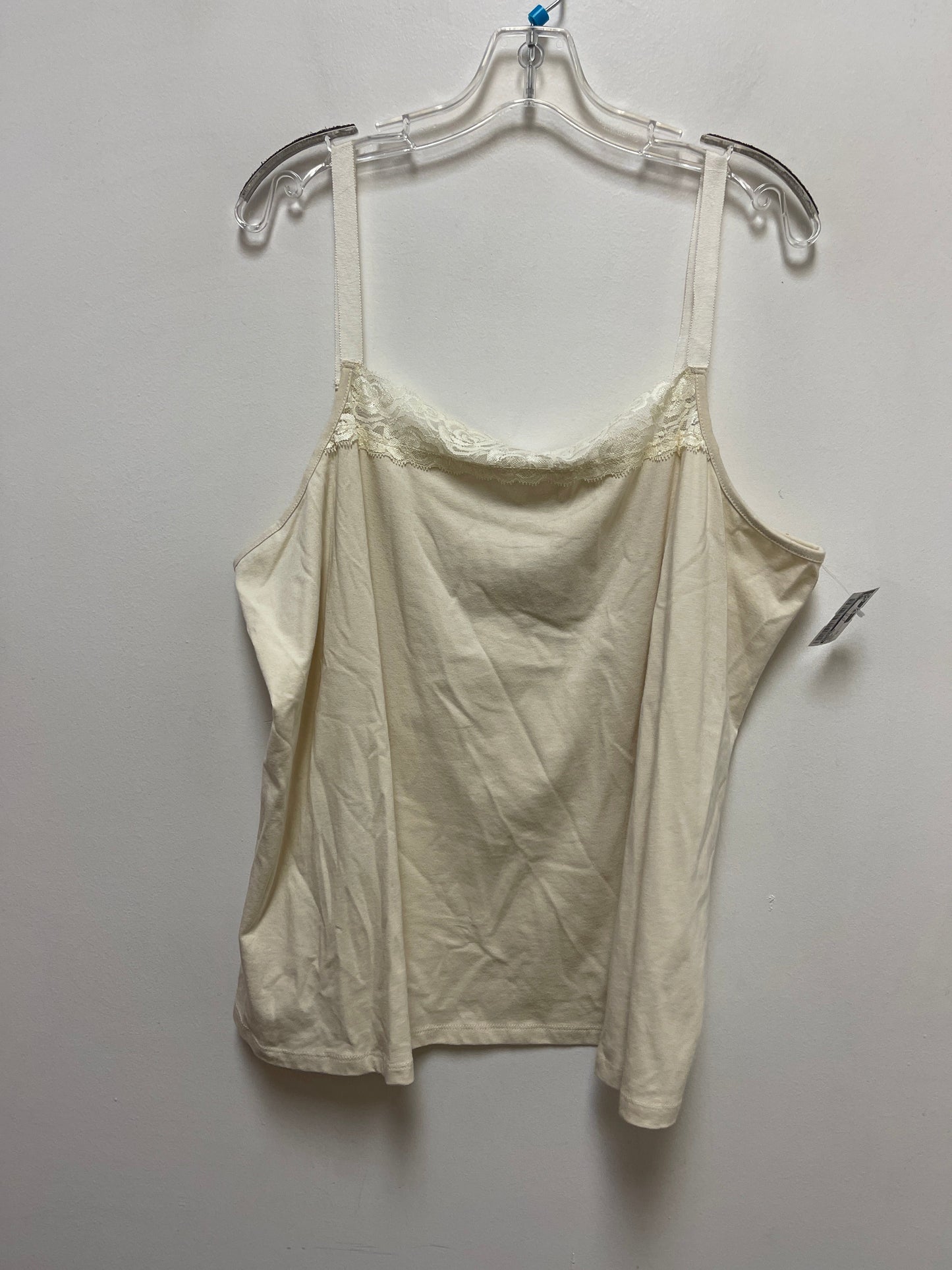 Tank Top By Avenue In Cream, Size: 3x