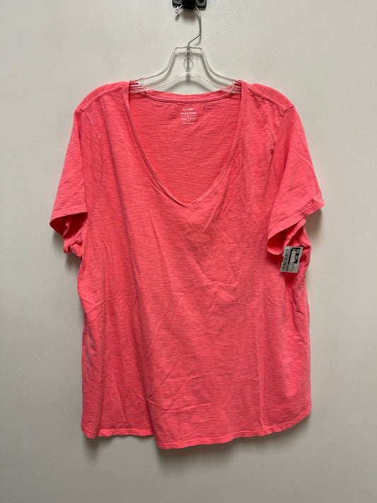 Top Short Sleeve Basic By Old Navy In Pink, Size: 2x