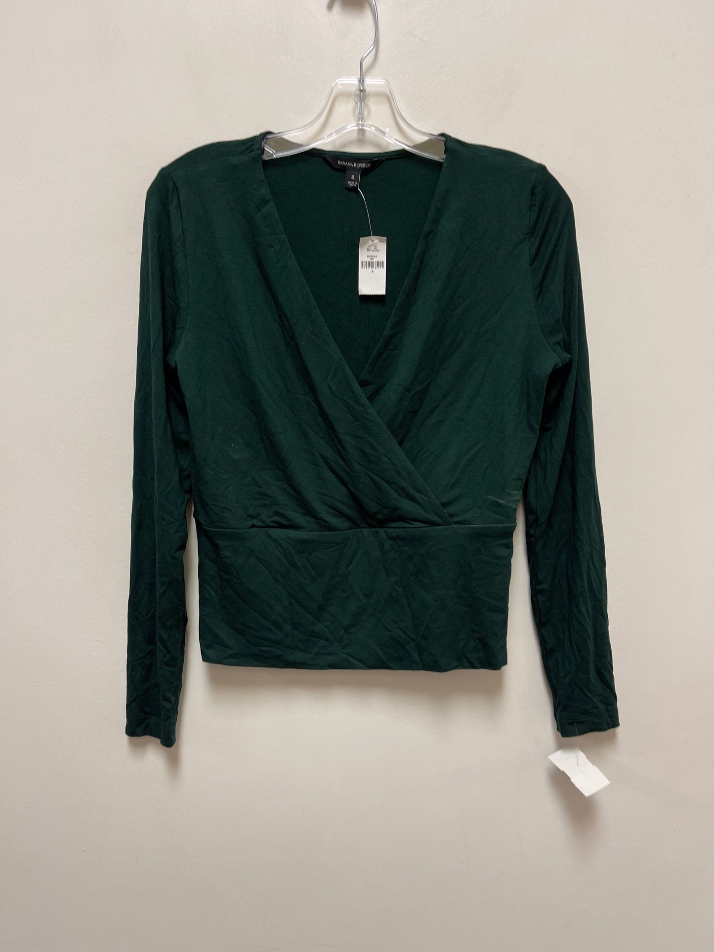 Top Long Sleeve By Banana Republic In Green, Size: S