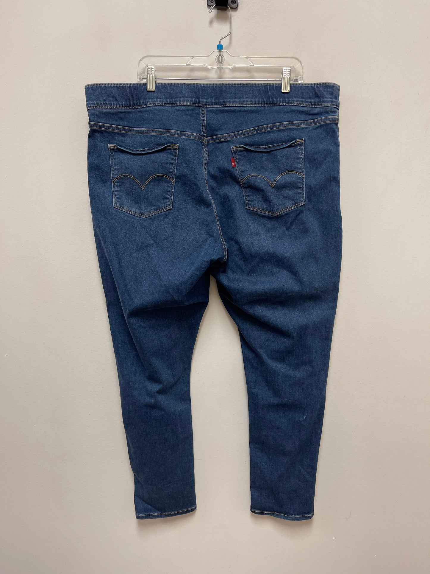 Jeans Skinny By Levis In Blue Denim, Size: 22