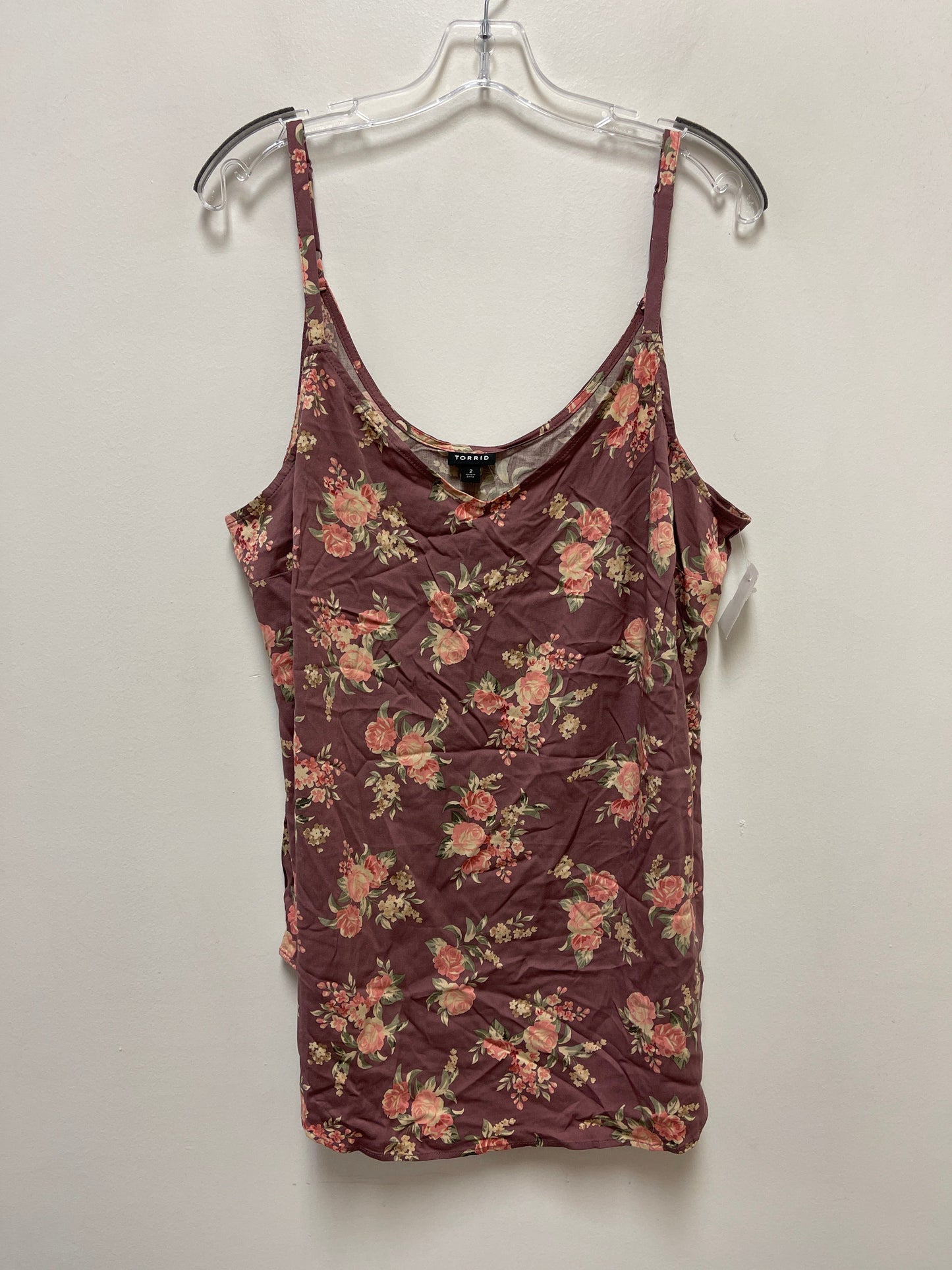 Top Sleeveless By Torrid In Purple, Size: 2x