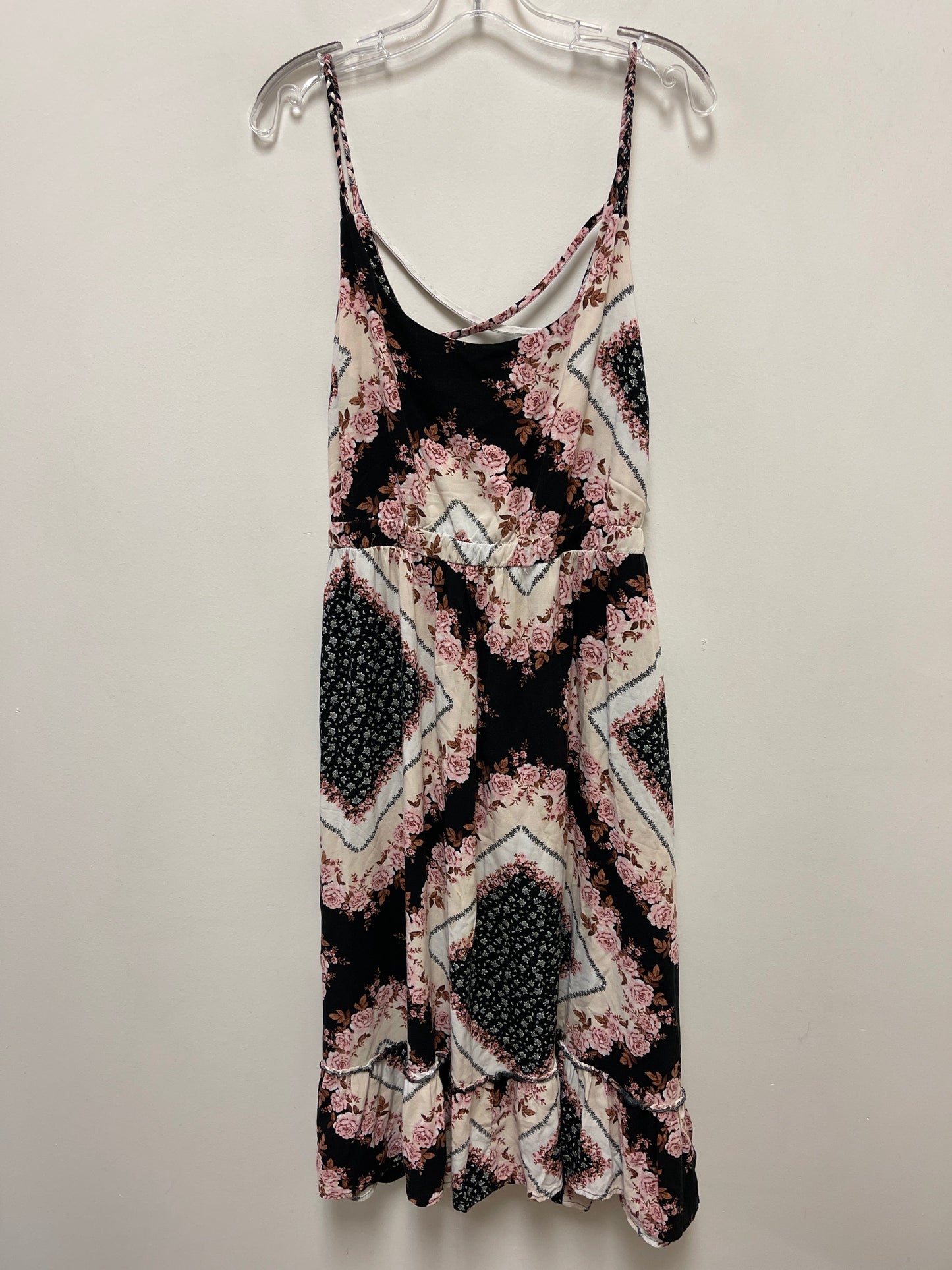 Dress Casual Midi By Torrid In Black & Pink, Size: 2x