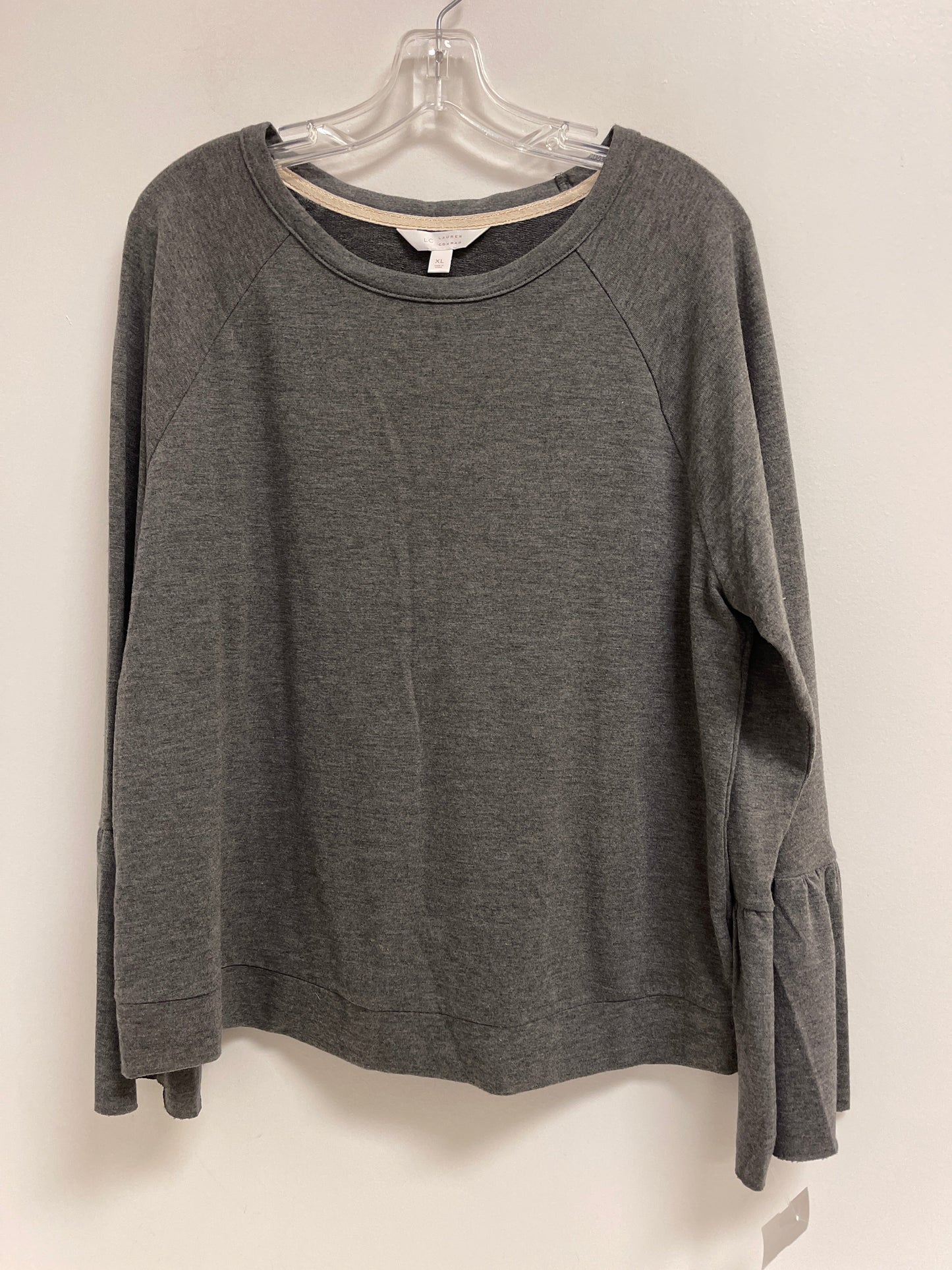 Top Long Sleeve By Lc Lauren Conrad In Grey, Size: Xl