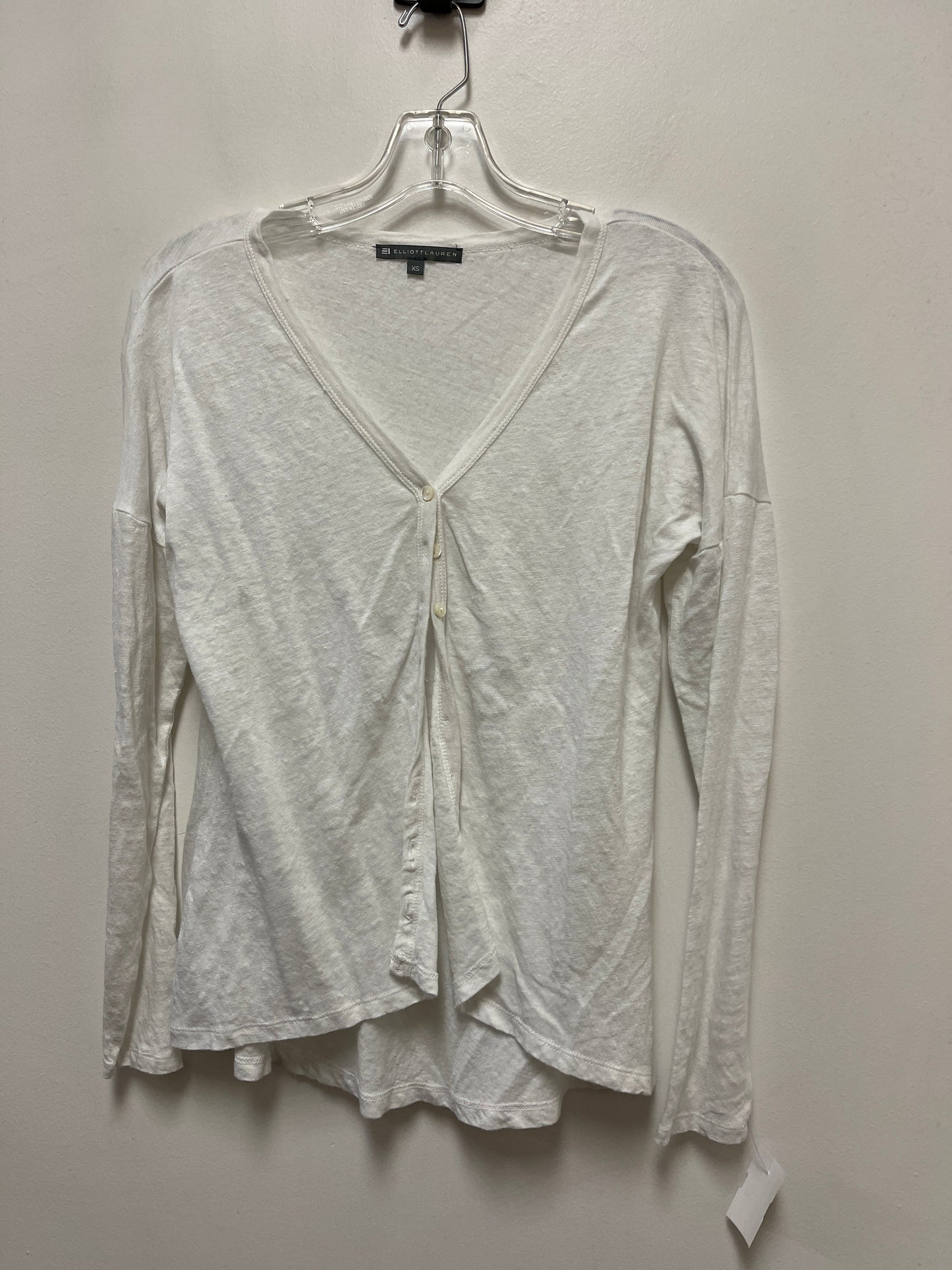 Cardigan By Elliott Lauren In White, Size: Xs