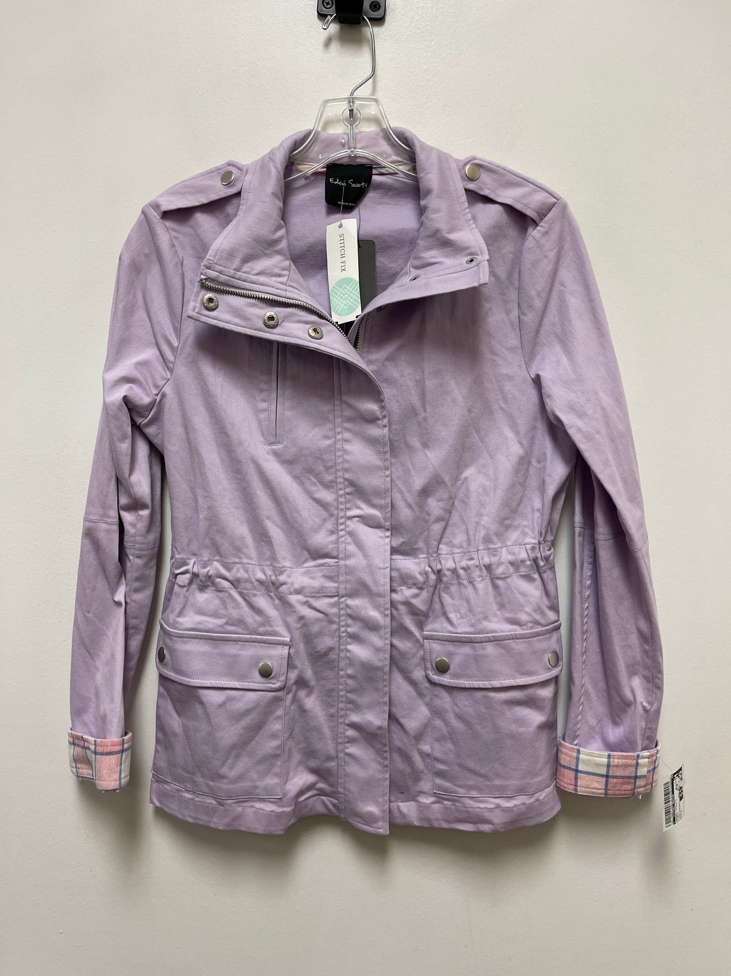 Jacket Utility By Clothes Mentor In Purple, Size: S