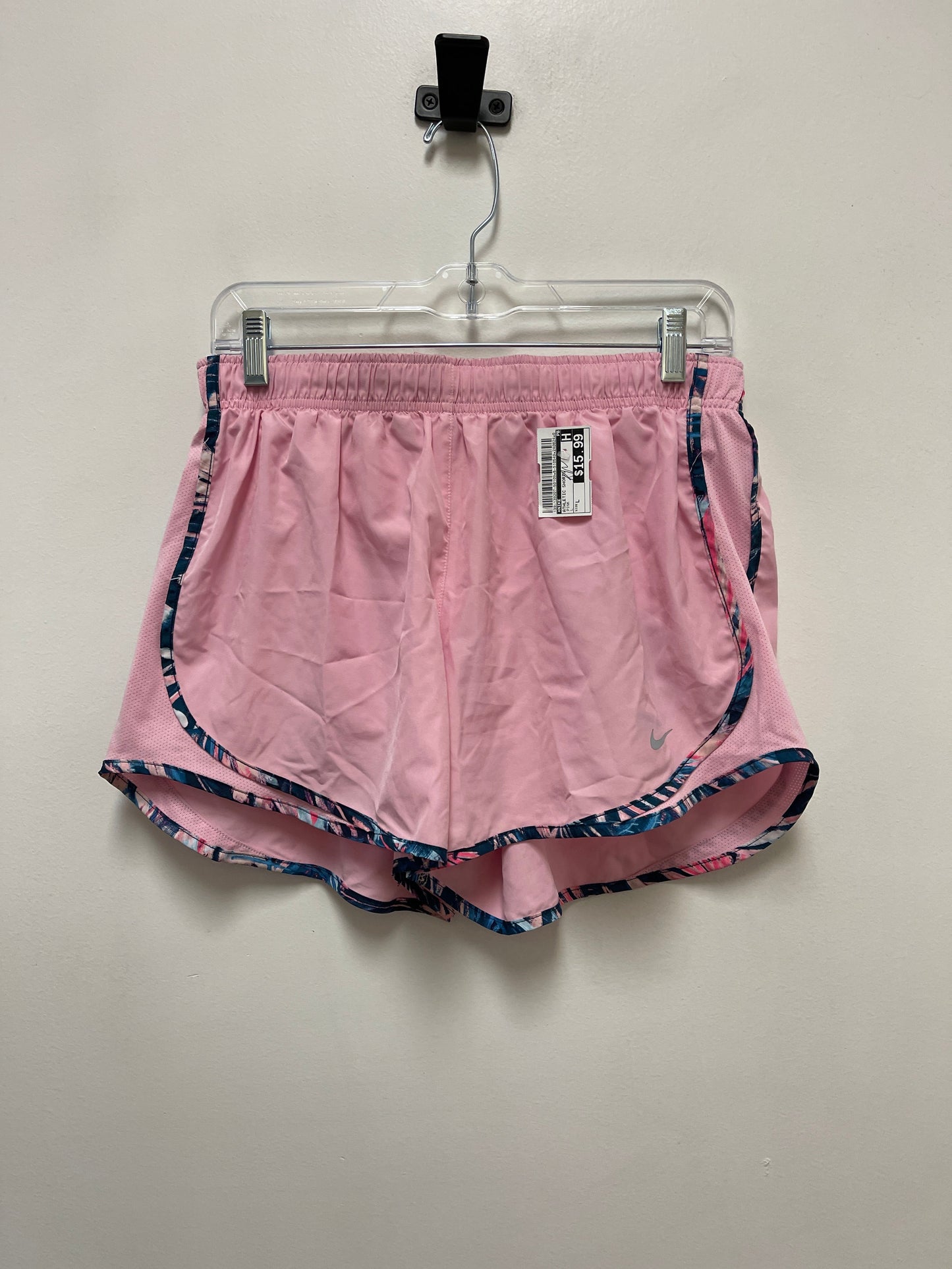 Athletic Shorts By Nike In Pink, Size: L