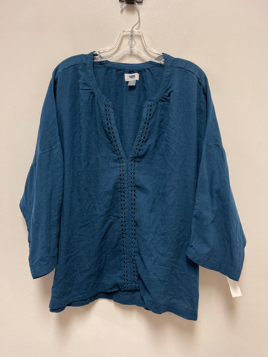 Top Long Sleeve By Old Navy In Blue, Size: 2x