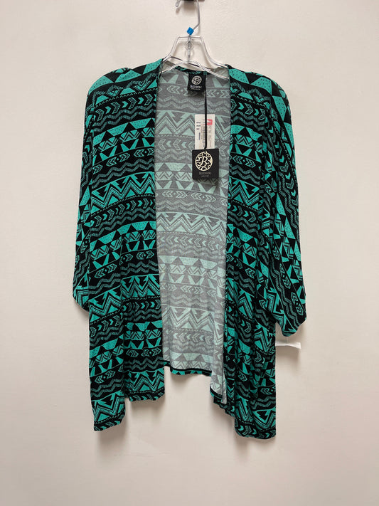 Kimono By Bobeau In Black & Green, Size: Onesize