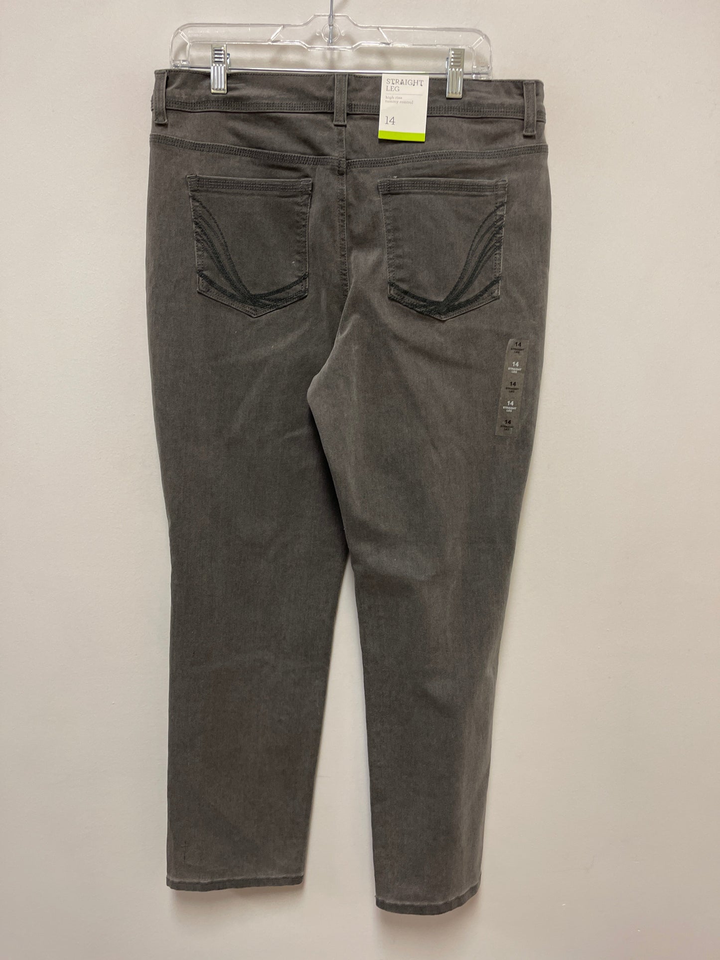 Jeans Straight By Style And Company In Grey Denim, Size: 14