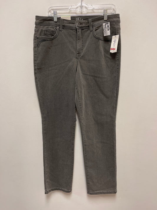 Jeans Straight By Style And Company In Grey Denim, Size: 14