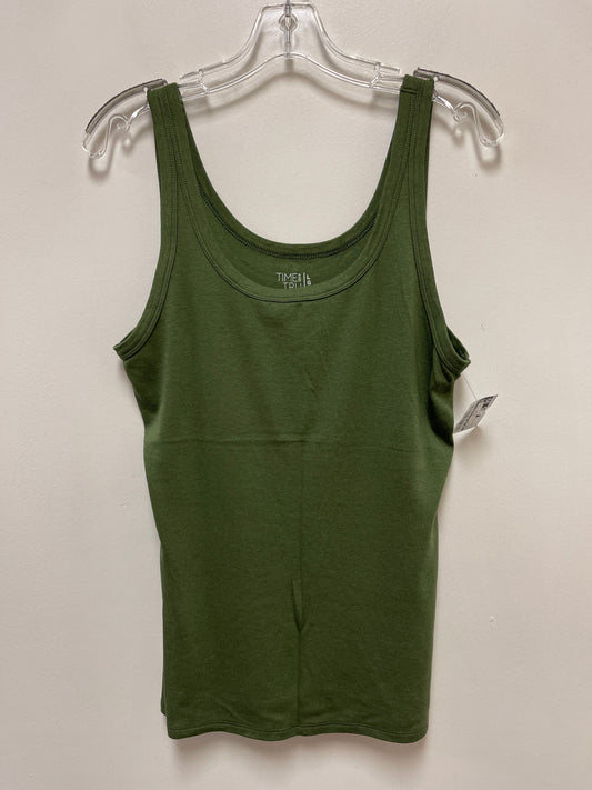 Tank Top By Time And Tru In Green, Size: L