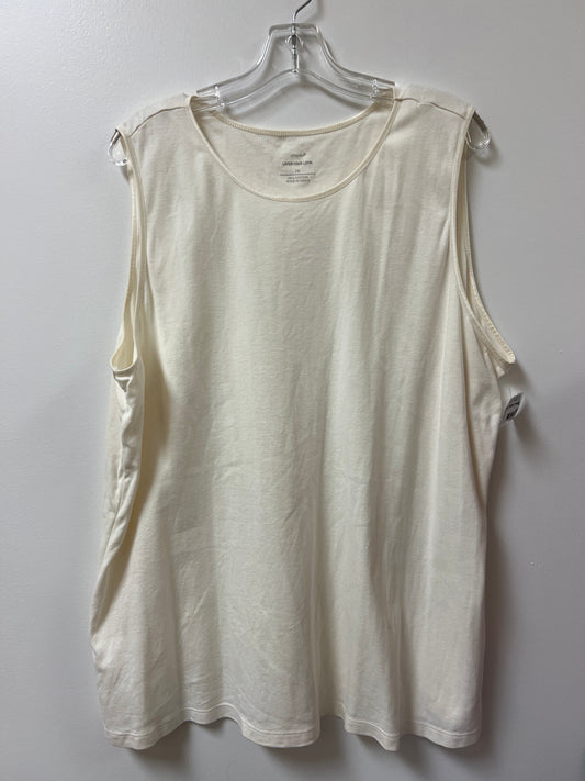 Tank Top By Cj Banks In Cream, Size: 3x