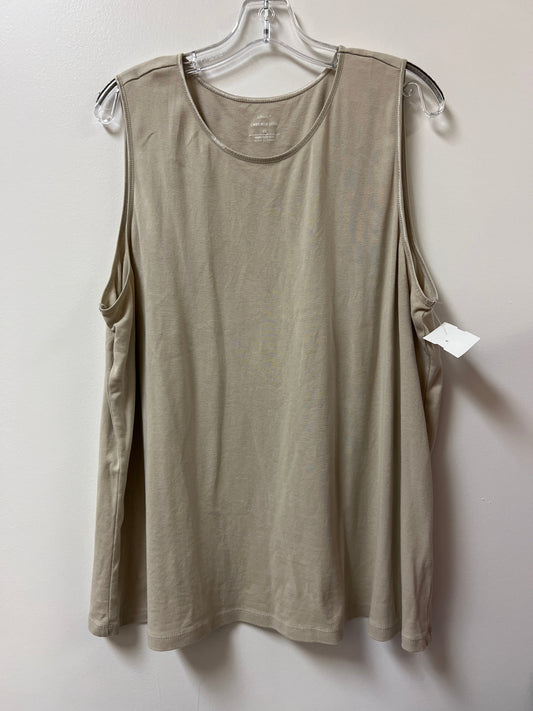 Tank Top By Cj Banks In Cream, Size: 3x