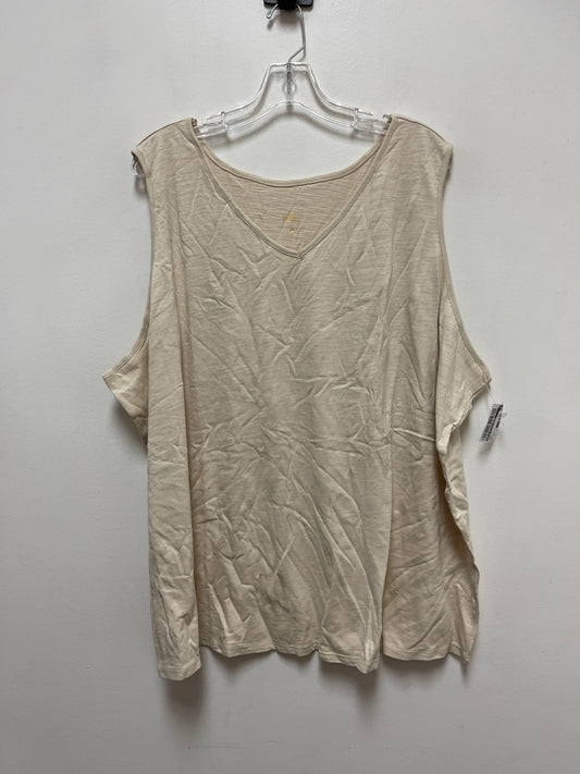 Tank Top By Belle By Kim Gravel In Cream, Size: 4x