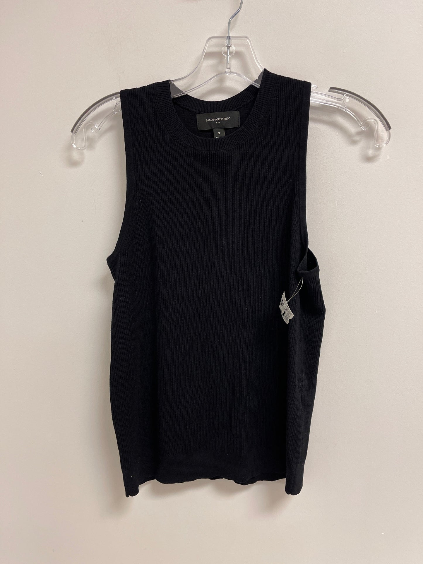 Top Sleeveless By Banana Republic In Black, Size: S