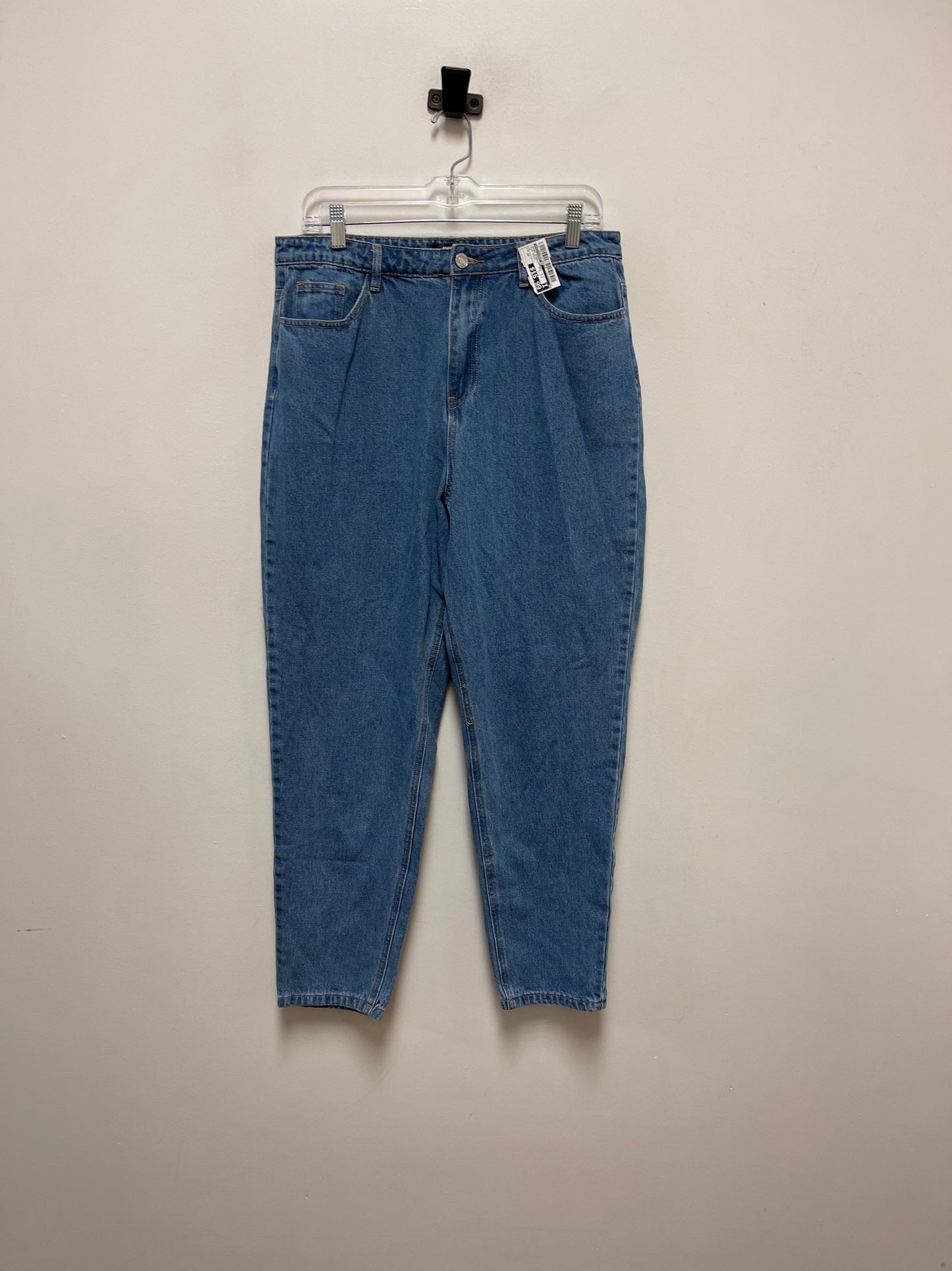 Jeans Straight By Missguided In Blue Denim, Size: 10