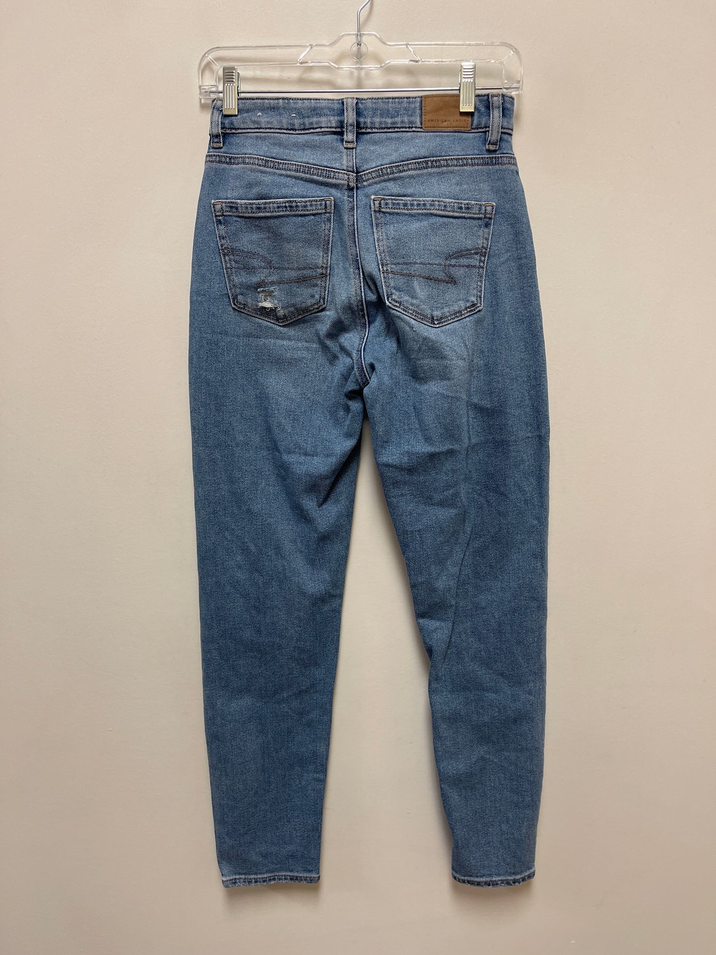 Jeans Skinny By American Eagle In Blue Denim, Size: 0