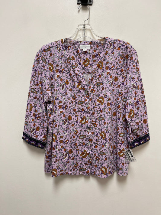 Top Long Sleeve By J. Jill In Purple, Size: M