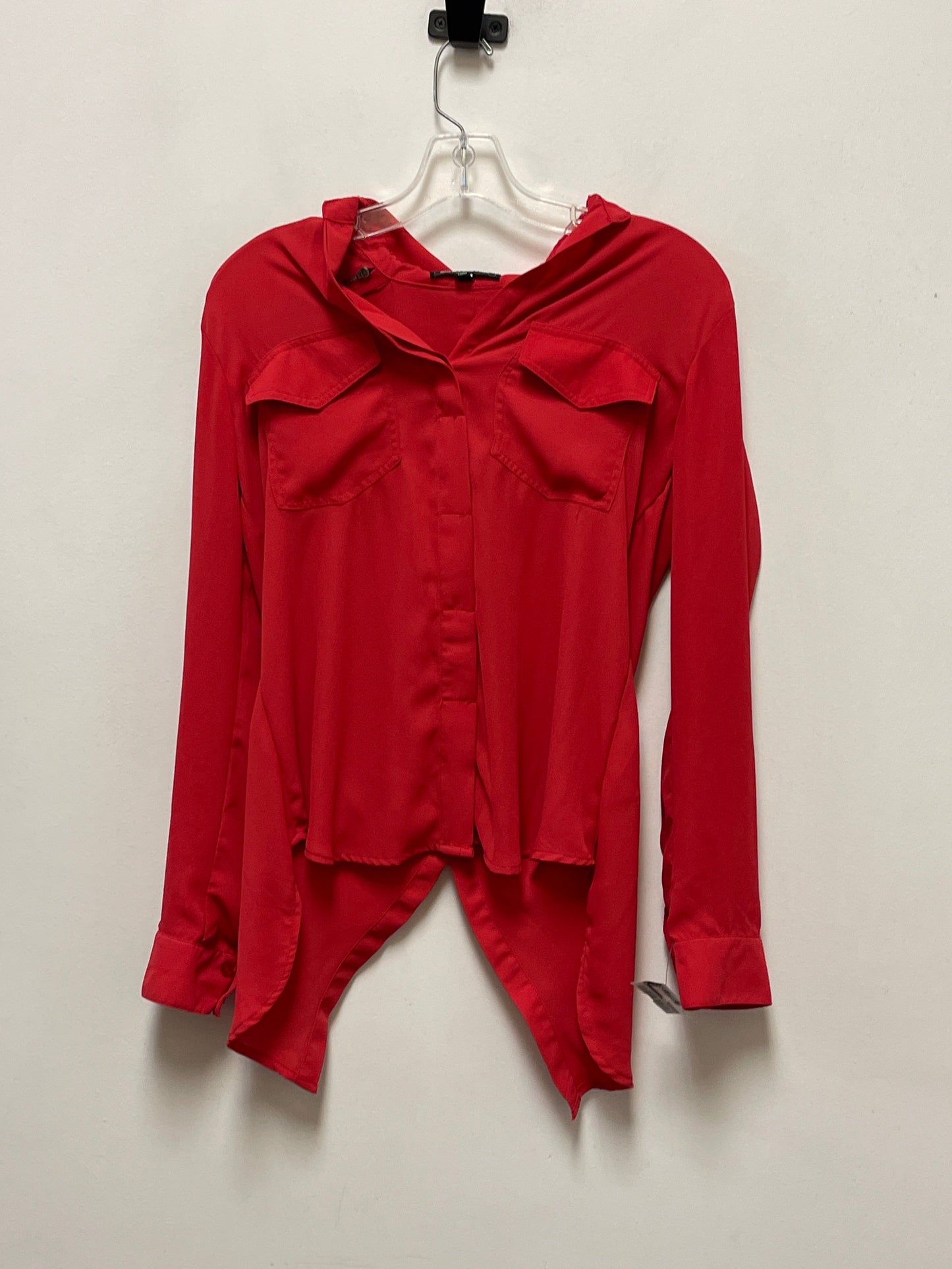 Top Long Sleeve By Sam Edelman In Red, Size: Xs