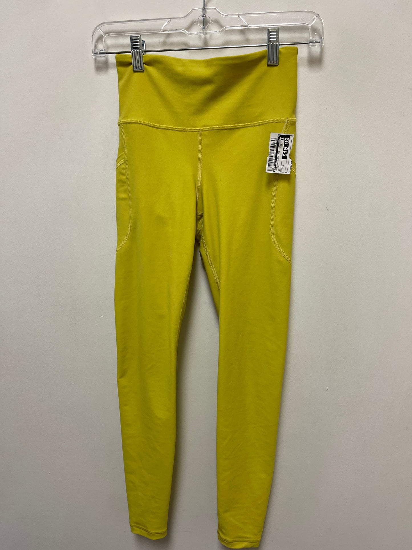 Athletic Leggings By Old Navy In Yellow, Size: Xs