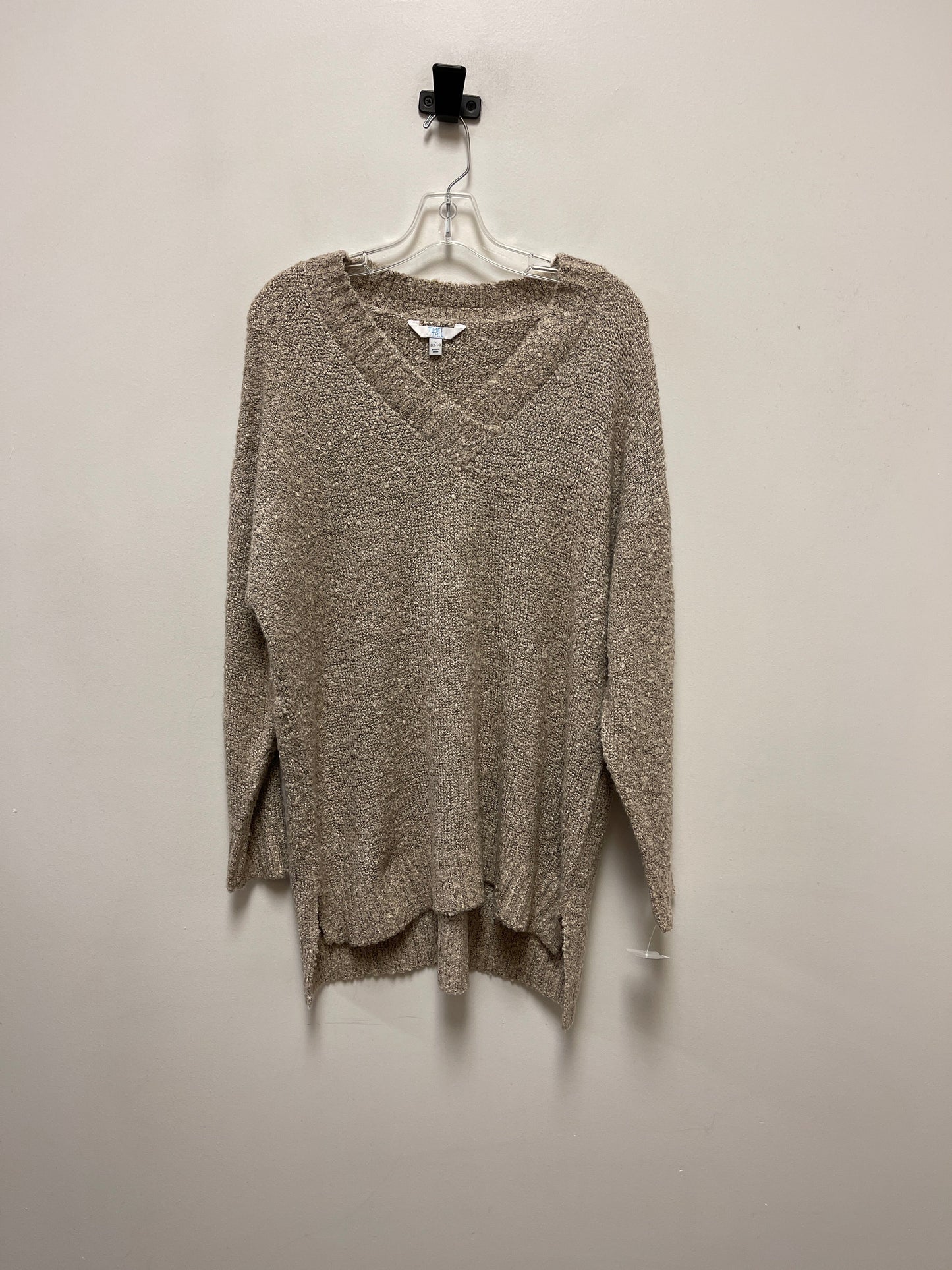 Sweater By Time And Tru In Cream, Size: L