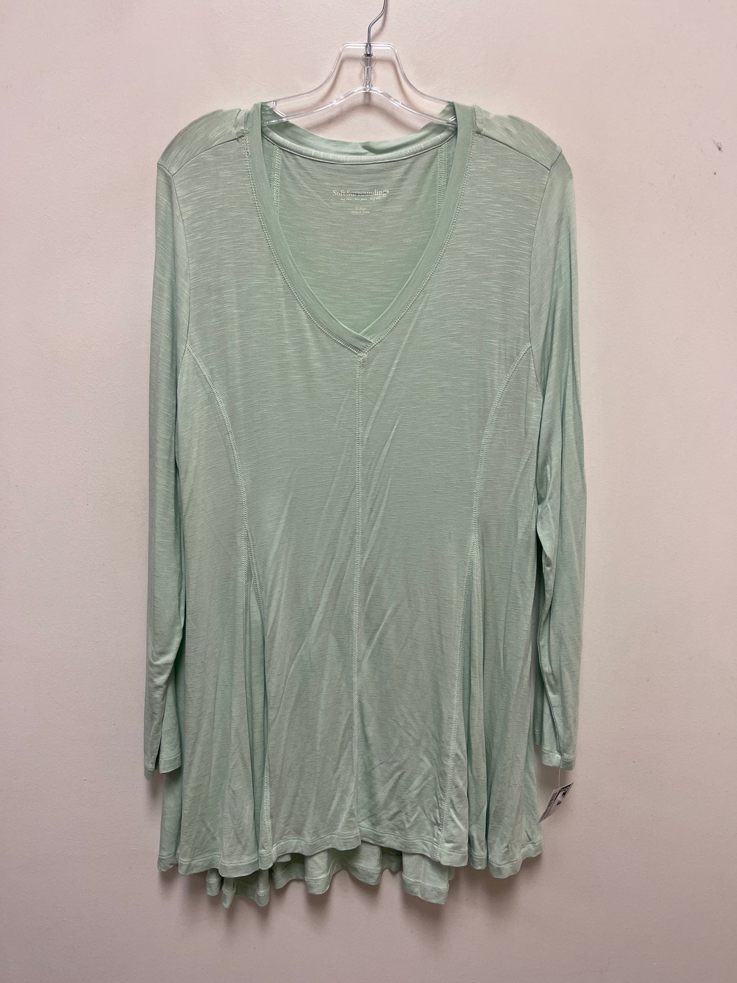 Tunic Long Sleeve By Soft Surroundings In Green, Size: Xl