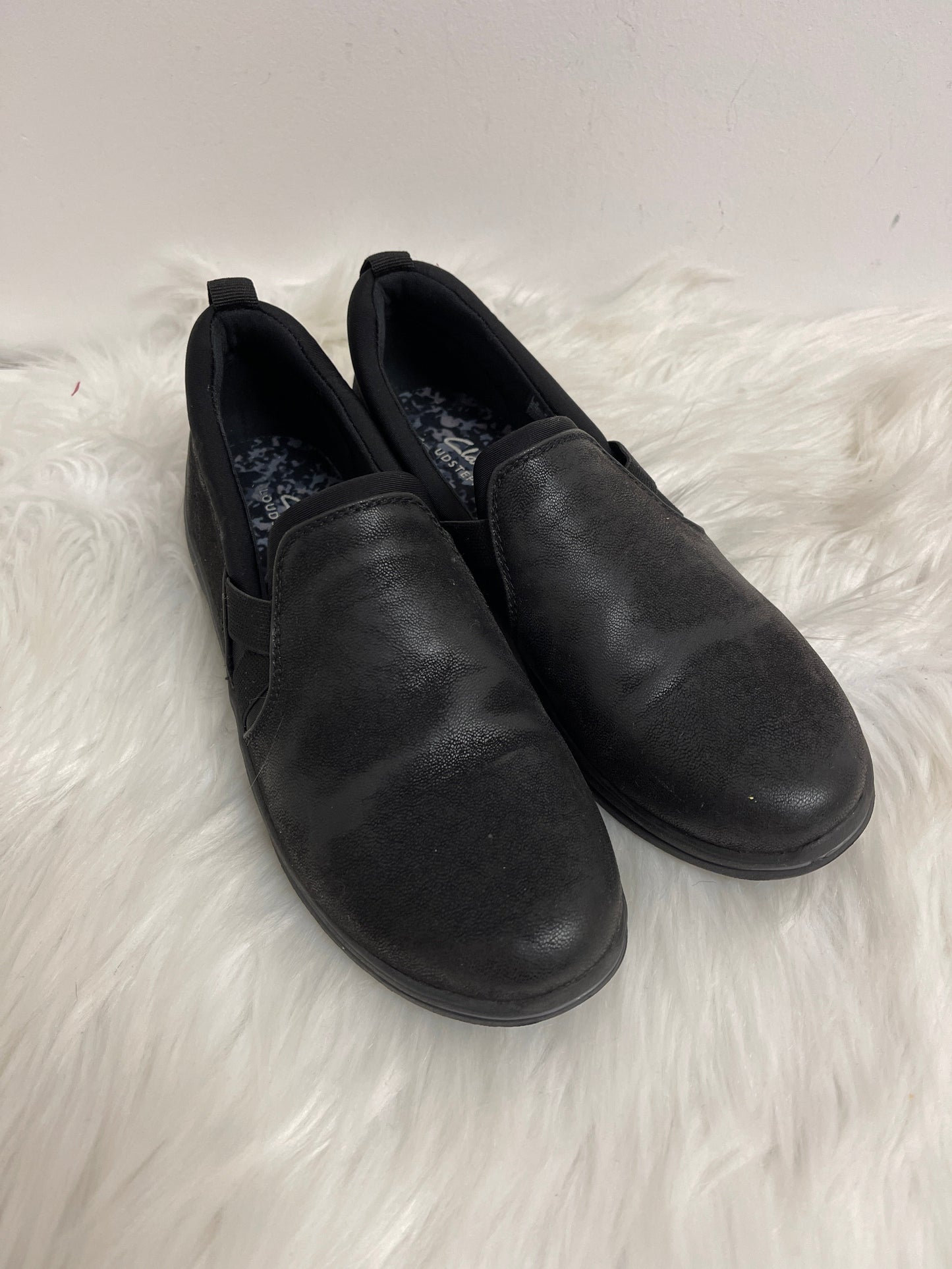 Shoes Flats By Clarks In Black, Size: 6.5