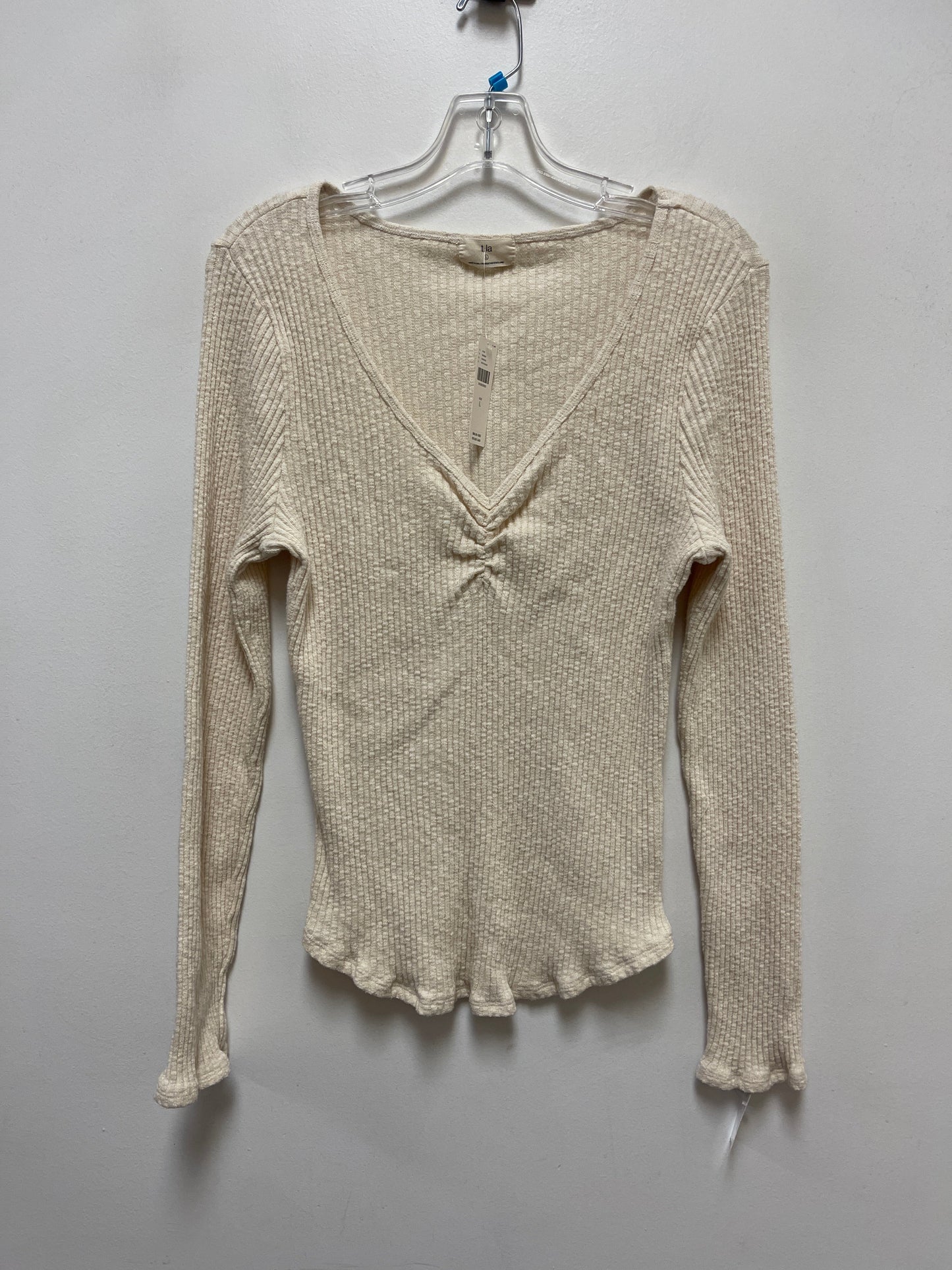 Top Long Sleeve By T.la In Cream, Size: L