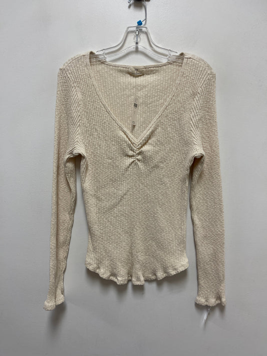 Top Long Sleeve By T.la In Cream, Size: L