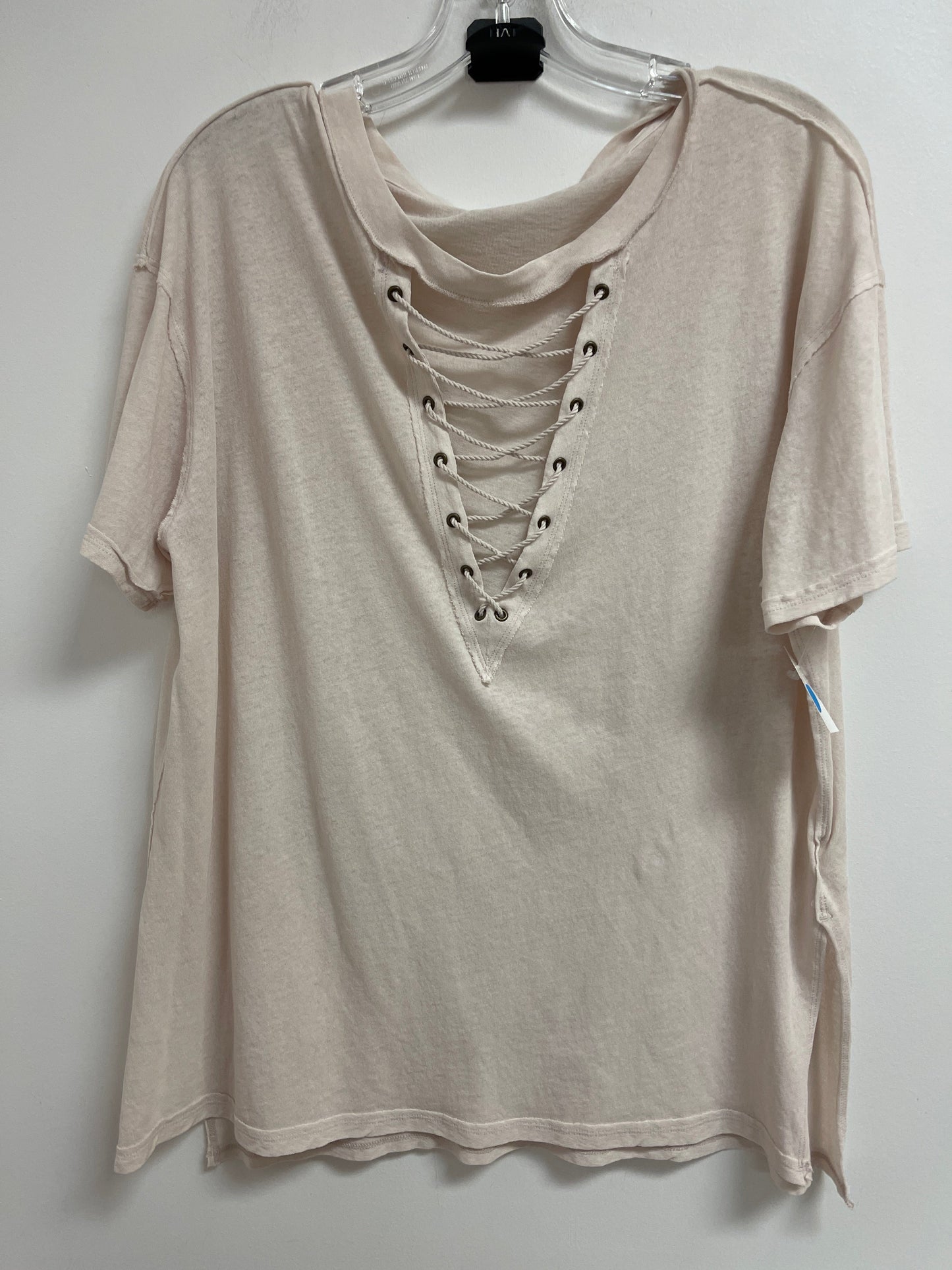 Top Short Sleeve By We The Free In Cream, Size: M