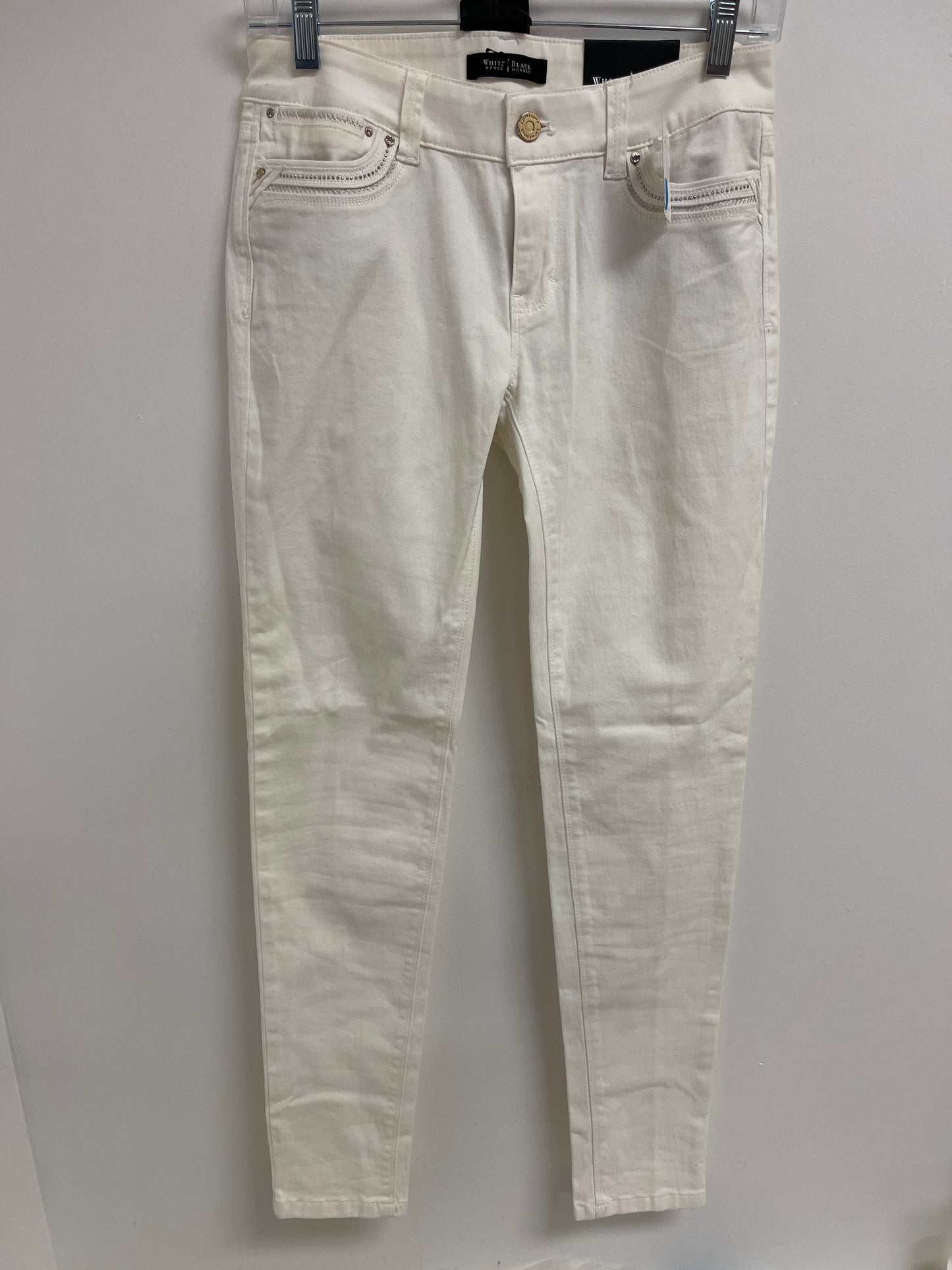 Jeans Skinny By White House Black Market In White, Size: 0