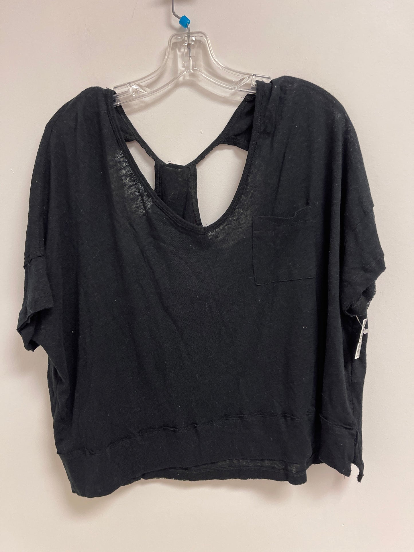 Top Short Sleeve By Free People In Black, Size: S