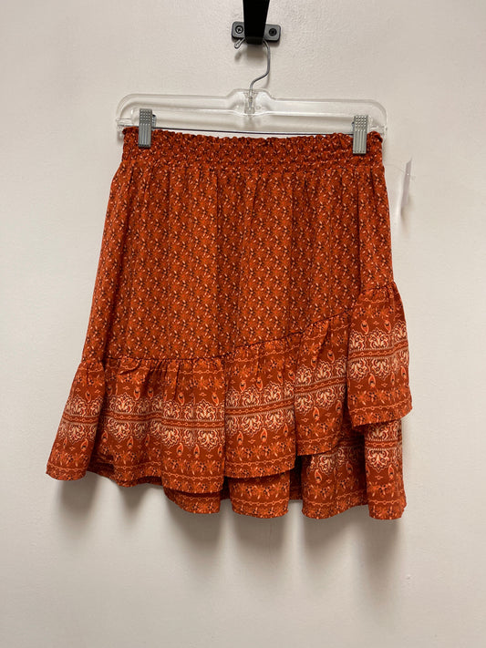 Skirt Mini & Short By Bcbg In Orange, Size: M