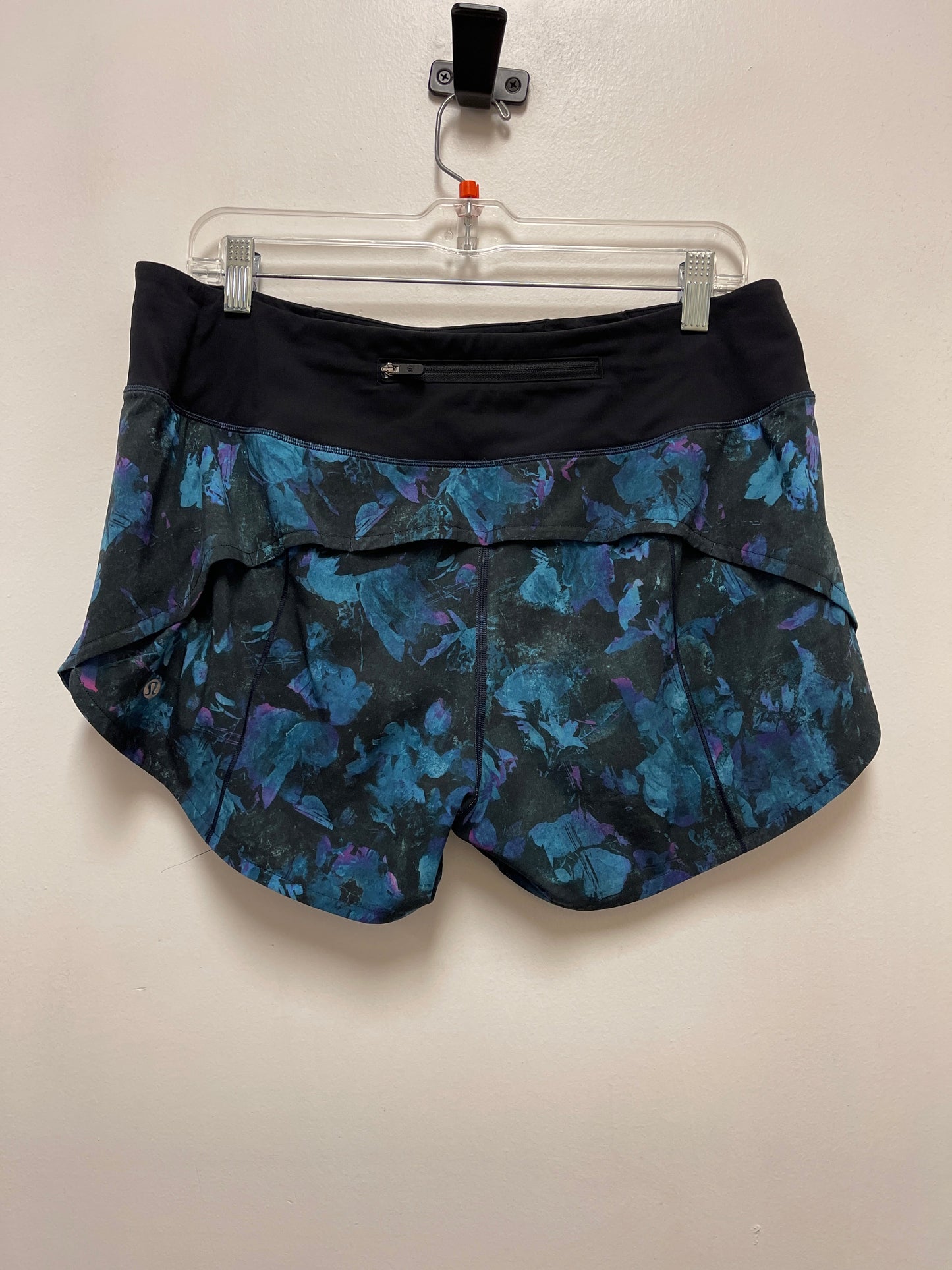 Athletic Shorts By Lululemon In Black & Blue, Size: 10