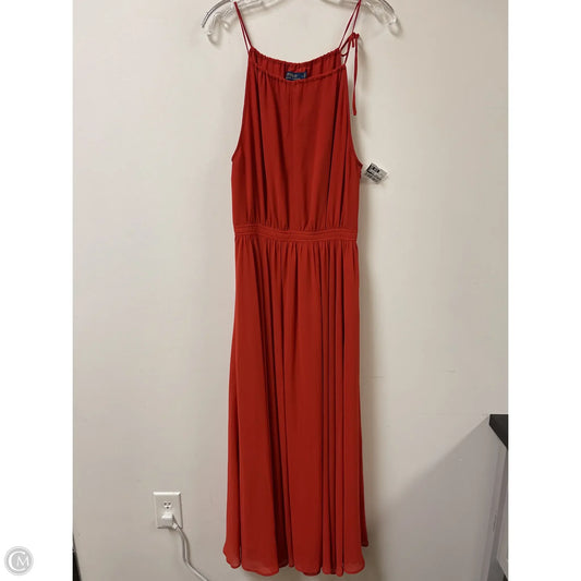 Dress Casual Maxi By Polo Ralph Lauren In Red, Size: Xs