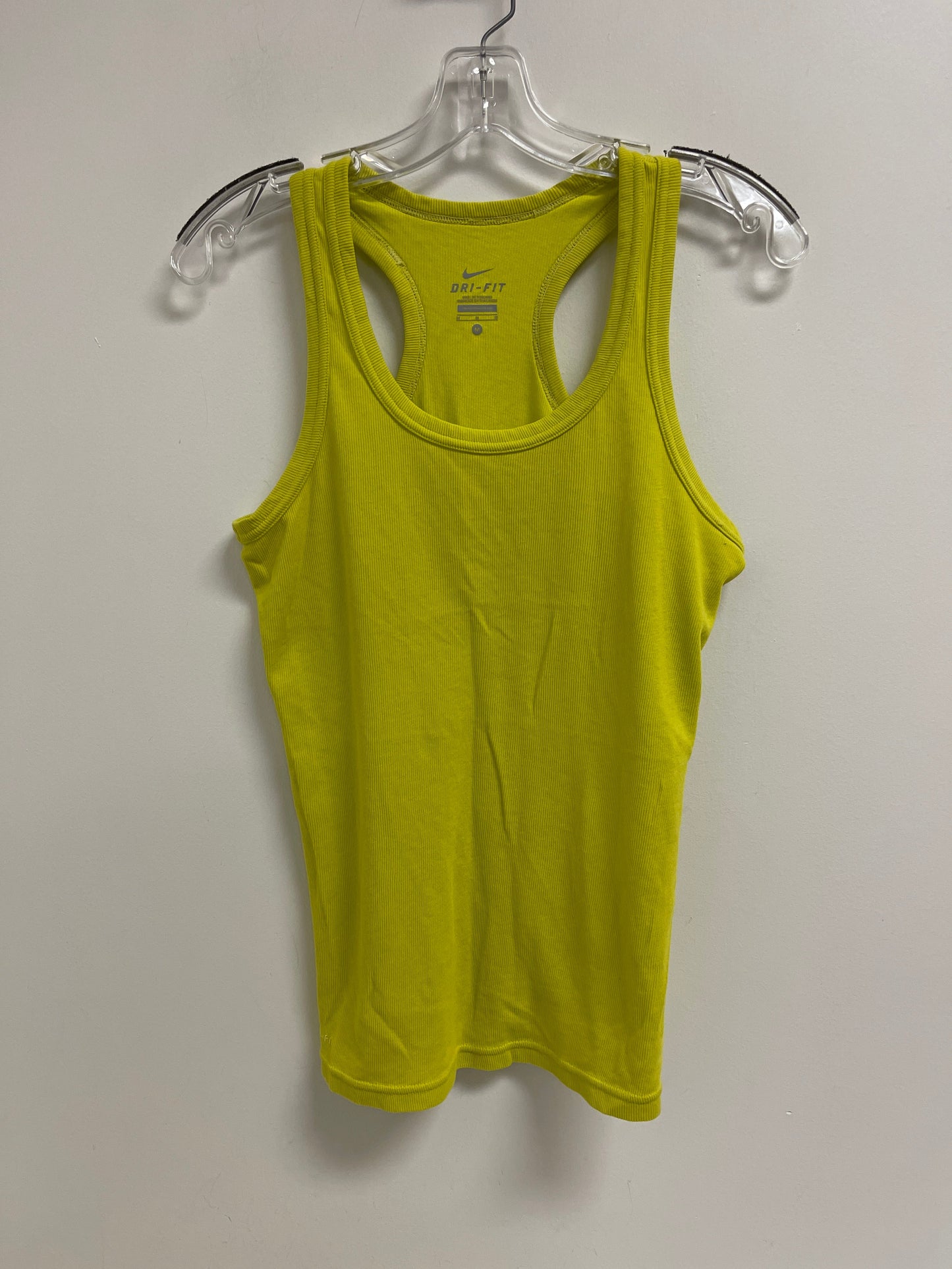 Athletic Tank Top By Nike In Yellow, Size: M