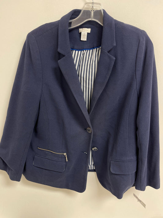 Blazer By Chicos In Blue, Size: Xl