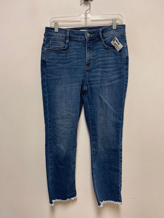 Jeans Straight By Nine West In Blue Denim, Size: 10