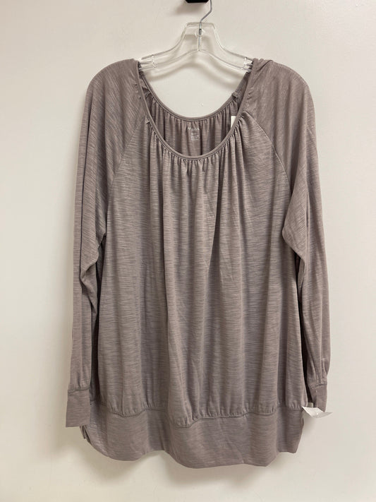 Top Long Sleeve By Lane Bryant In Silver, Size: 2x