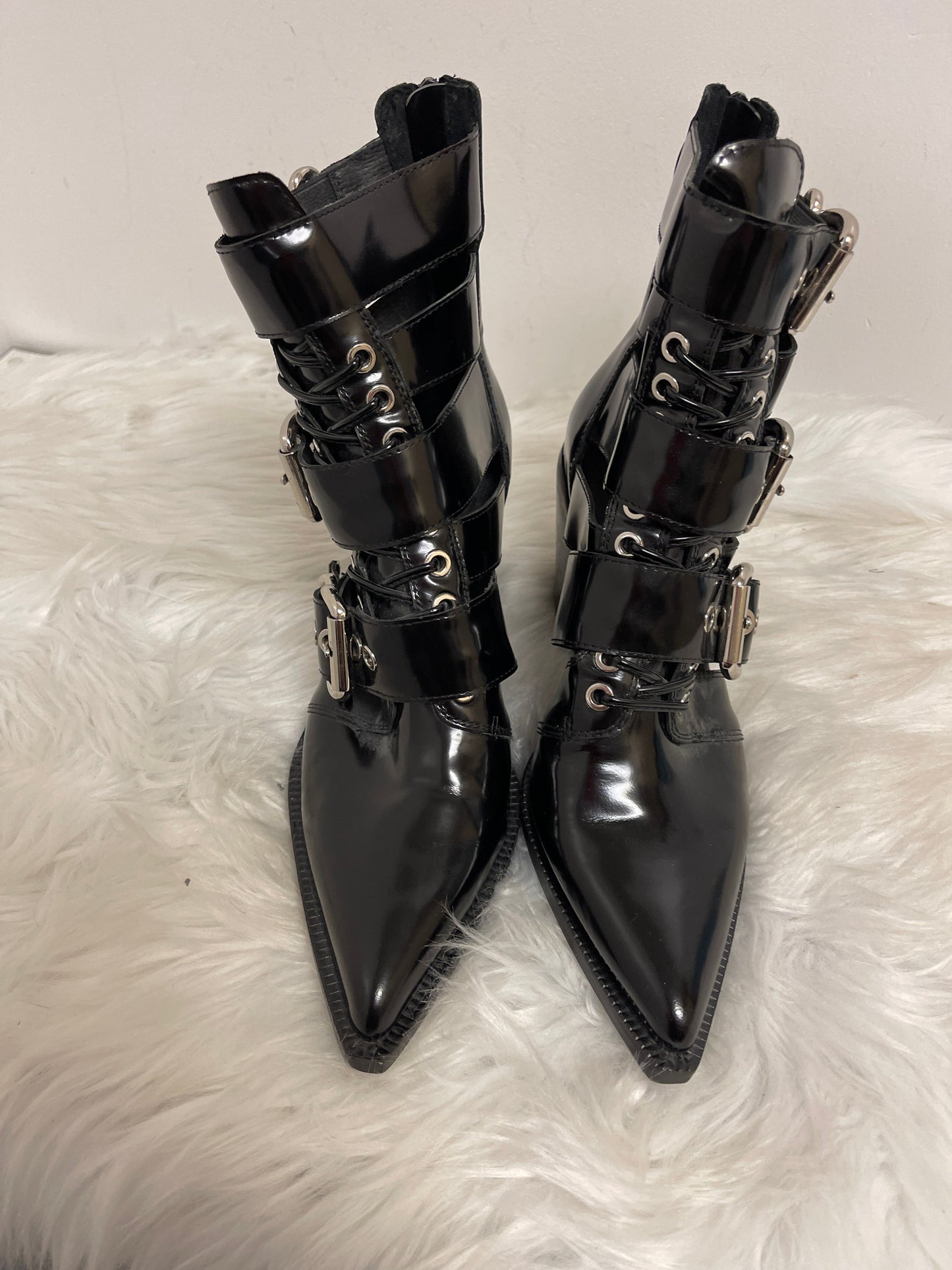 Boots Ankle Heels By Jeffery Campbell In Black, Size: 8.5